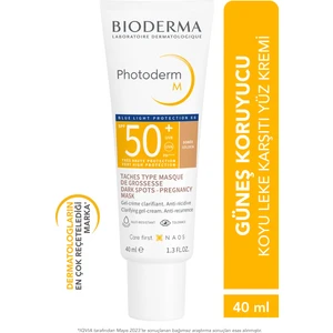 Photoderm M Light SPF50+ Koyu Leke ve Mavi Işığa Karşı Yüksek Korumalı Renkli Yüz Güneş Kremi 40 ml