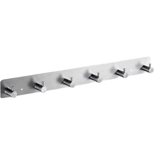 Delta Home Paslanmaz Çelik 6 Topuzlu Askılık - Inox - Vidalı Montaj