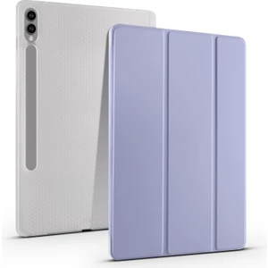 Seashell Digital Samsung Galaxy Tab S10+ Kılıf Için Kalem Yuvası Üç Katlı Standlı Pu Deri + Tpu Tablet Kapağı Otomatik Uyandırma/uyku-Lavanta Mor