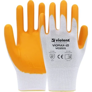 Viomax Nitril Örme Eldiven Sarı Beyaz No:10 2501 ( 1 Adet )