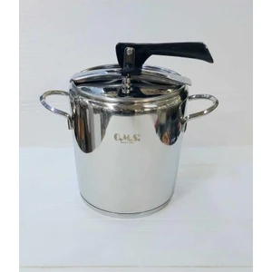 Oms  Silindir Klasik Düdüklü Tencere 9 lt Silver