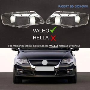 Passat B6 Far Camı Sol-Sağ Takım - Passat B6 Far Cam Seti
