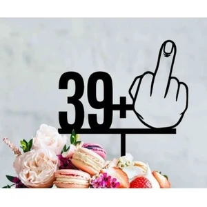 Nana Art 39+  Man Yıkanabilir Pasta Süsü – Eğlenceli 40 Yaş Üzeri Doğum Günü Süsü