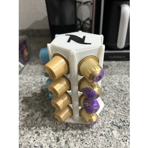 Nespresso ve Starbucks Kapsül Kahve Standı Dekoratif Çok Amaçlı Beyaz