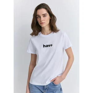 Hav Baskılı Beyaz Tişört 1613288-620