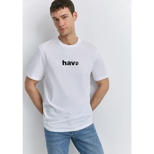 Hav Baskılı Beyaz Tişört 0612759-620