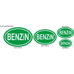 Benzin Işareti Sticker Etiketi