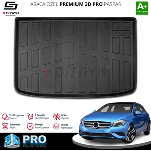 Mercedes A Serisi W176 HB 3D Pro Bagaj Havuzu 2013-2018 A+ Kalite