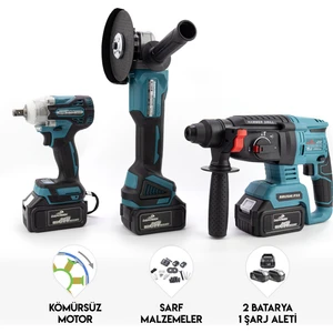 Üçlü Set 2B1Ş (Ş.Spral+S.Sıkma+Ş.Hilti)