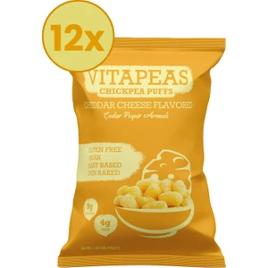 Vitapeas Snacks Vitapeas Vegran Çedar Peynirli Nohut Cipsi 55 gr x 12