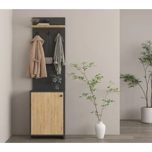 Safir Meşe- Antrasit Portmanto