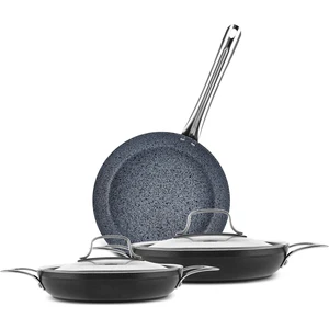 Biogranit Monet 3 Parça Tava Sahan Set Siyah