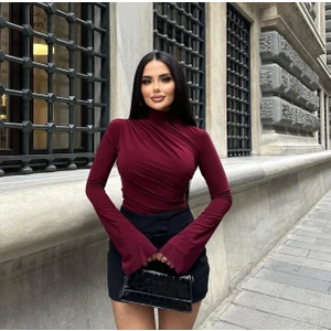 Kadın Ispanyol Kol Büzgülü Bluz