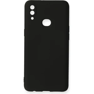 Bilişim Akademi Samsung Galaxy A10S Kılıf Slikon Kılıf Düz Renk Kılıf Koruyucu Kılıf - Siyah