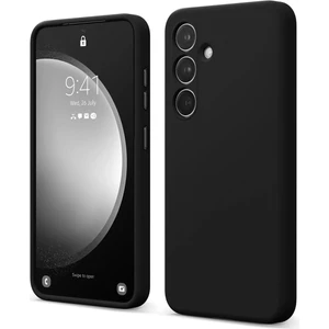 Bilişim Akademi Samsung Galaxy S24 Fe Kılıf Slikon Kılıf Düz Renk Kılıf Koruyucu Kılıf - Siyah