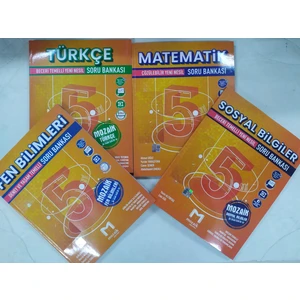 Yayınları Yeni Müfresat 2025 5. Sınıf Matematik+Fen+Türkçe+Sosyal Soru Bankası