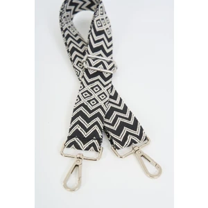 Mute Bag Blackwhite Square Pattern Ayarlanabilir Çanta Sapı (110 Cm)