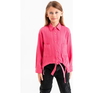 Kız Çocuk Önü Kısa Gömlek 3106