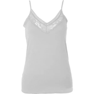 1134 Dantelli Ip Askılı Atlet Beyaz L