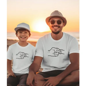 Baba Oğul Kız En Iyi Dost T-Shirt (Tekli Üründür Kombin Yapmak Için 2 Adet Sepete Ekleyiniz)