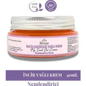 İncir Çekirdeği Yağlı Yoğun Bakım Kremi 40 ml. %100 Doğal