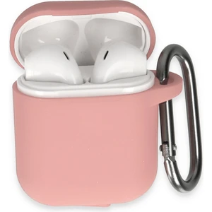 Bilişim Akademi Airpods 2 (2.nesil) Silikon Kılıf Yumuşak Düz Renk Kılıf Ikinci Nesil - Pembe