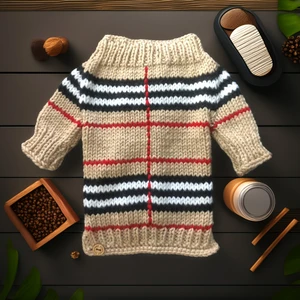 Lady Fify Kedi ve Köpek için Fifyberry Kahverengi Hırka