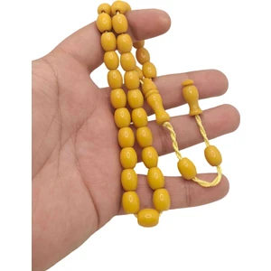 Han Ticarethane Sarı Fıçı Kesim Çubuk Malzeme Sıkma Kehribar Tesbih