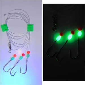 Tekne ve Kıyı Kullanımına Uygun Fosfor Boncuklu Dip Takımı - 5 Adet