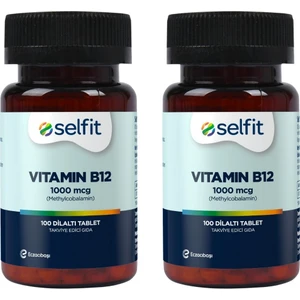 Vitamin B12 1000 Mcg 100 Dilaltı Tablet - B12 Vitamini x 2 Adet