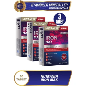 Iron Max 17 Mg 30 Tablet 3 Adet