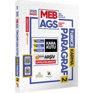Karakutu Yayınları 2025 MEB - AGS Türkçenin Kara Kutusu Paragraf 2 Karma ÖSYM Çıkmış Soru Bankası