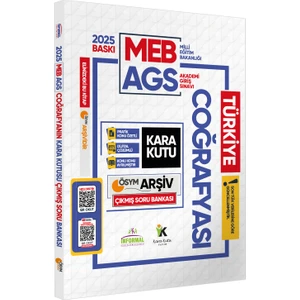 Karakutu Yayınları 2025 MEB - AGS Coğrafyanın Kara Kutusu ÖSYM Çıkmış Soru Havuzu Bankası