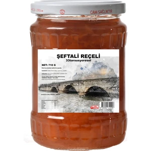 33 Tarsus Yöresel Ev Yapımı Şeftali Reçeli 710 G