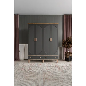 Soho 4 Kapaklı Çekmeceli Mdf Gardırop