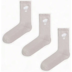 Mem Socks 3'lü Havlu Taban (Tabanı Kalın) Dikişsiz Boğazı Lastik Örgülü Triko Tenis Çorabı