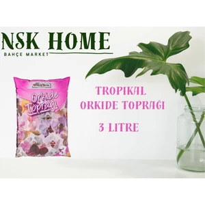 Tropikal Orkide Toprağı, Vitaminli Orkide Toprağı, Orkide Çiçeklendirme Toprağı 3 Litre