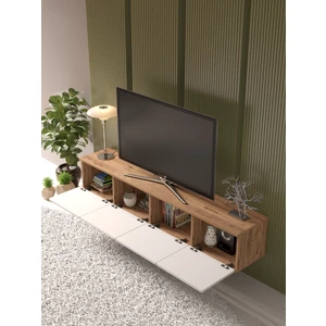 Bohem 180  cm  4 Kapaklı Duvar Tv Ünitesi  Mdf Kapak Model 4 Tek Ebat