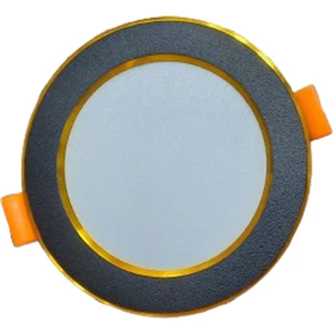 7W 3renkli(Beyaz, Gün Işığı, Ikisi Bir Arada) Siyah Krom/gold LED Spot Lamba-10 Adettir