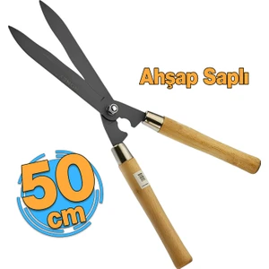 Eğri Çim Budama Makası Çalı Çimen Biçme Kesme Makas 50 cm Keskin Metal Bıçkı 1 Adet