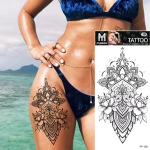 Geçici Çiçek Figürlü Dövme Tattooo