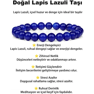 Lapis Taşı Bileklik Charm Bileklik Lapis Lazuli Bileklik