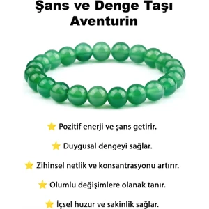 Parlak Yeşil Akik Doğal Taş Bileklik