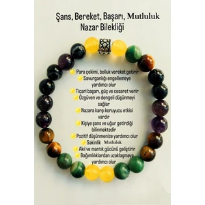 Kadın Bileklik Şans Başarı Bereket   Veren Nazar Koruyucu Doğal Taş Bileklik