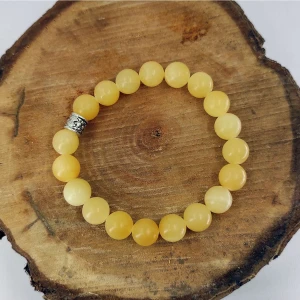 Parlak Kalsedon Doğal Taş Bileklik