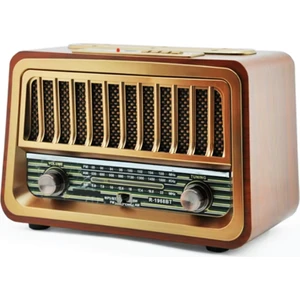 Cm-2868 Ahşap Nostaljik Görünümlü Bluetoothlu Radyo Usb-Sd Card Mp3 Çalar Radyo Müzik Çalar