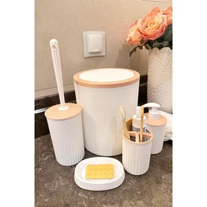 Makri Home 5'li Banyo Seti, Şık Tasarımlı Lüks Banyo Takımı, Yerli Üretim