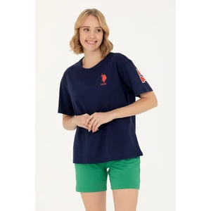 U.S. Polo Assn. Kadın Bisiklet Yaka Tişört