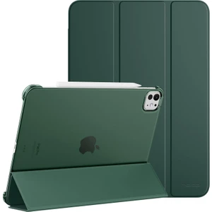 Apple iPad Pro 11 M4 5. Nesil (2024) Yatay Standlı Uyku Modlu Basic Arkası Sert Smart Kılıf A2836 A2837