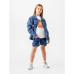 Kız Çocuk Cepli Kot Ceket 1901